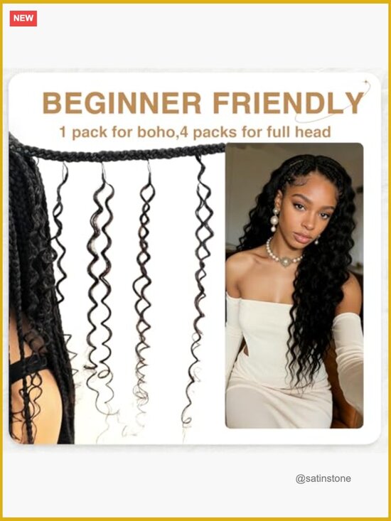 Human Crochet Hair 18inch 60g Pre-Separated 50 Strands Deep Wave Miracle Knots main image 6